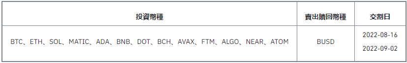 双币投资新产品上线（2022-08-10）