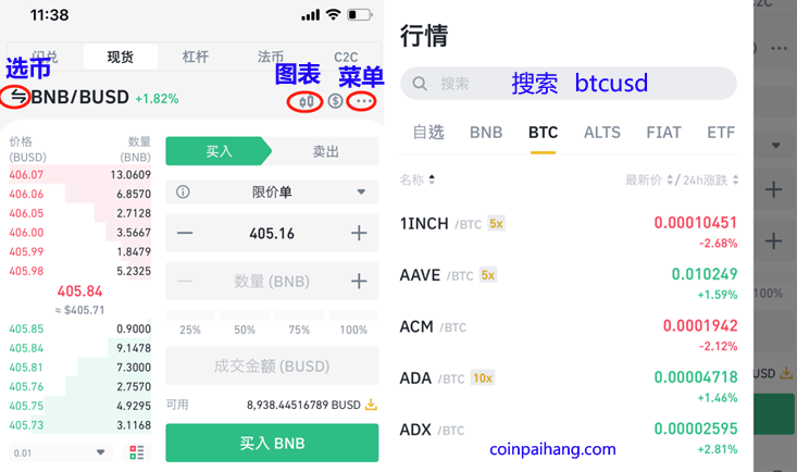 币安app使用指南(现货交易/合约交易)